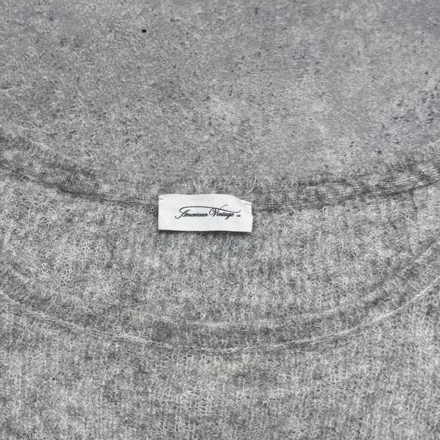 Sheer mohair knit cropped jumper