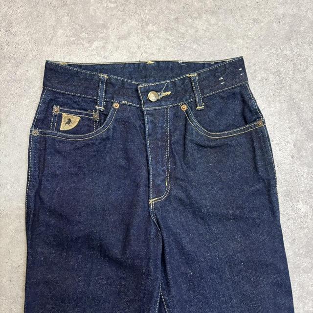 Dark wash salvage jeans