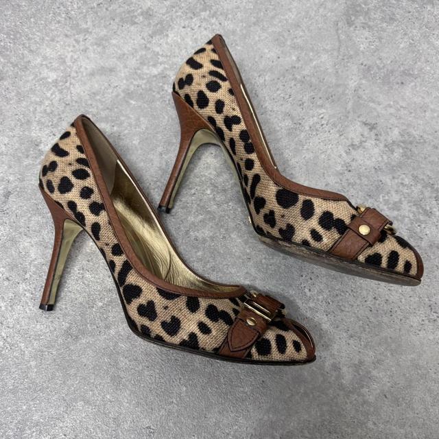 Leopard print dolce and gabbana heels