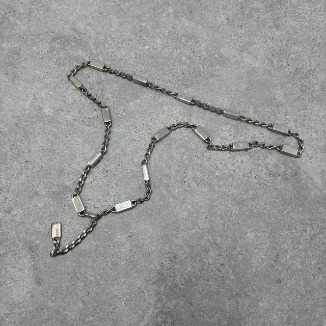 Silver chunky waist chain belt