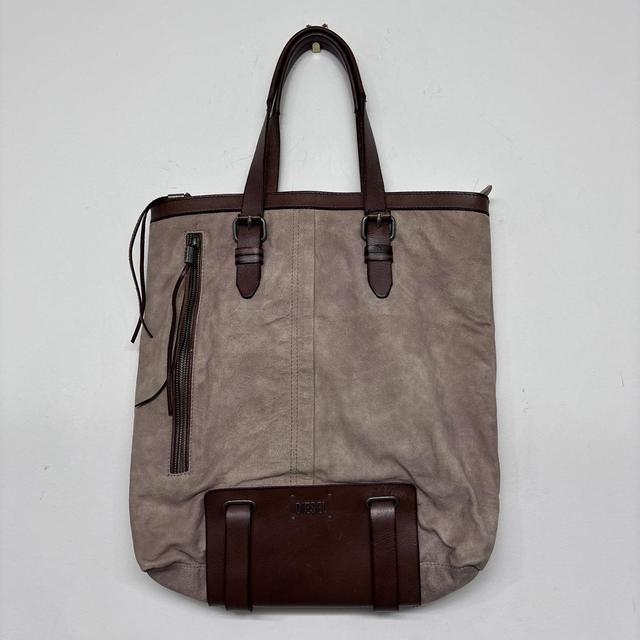 Distressed archival diesel shoulder bag bag