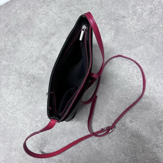 Leather cargo messenger bag