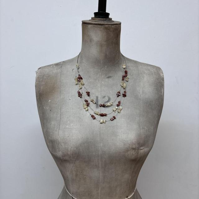 Crystal gemstone layered necklace