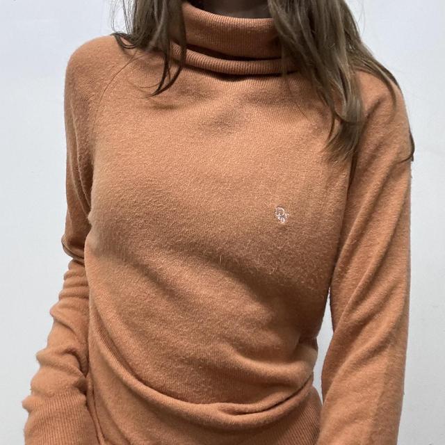 Vintage Dior knitted polo neck jumper