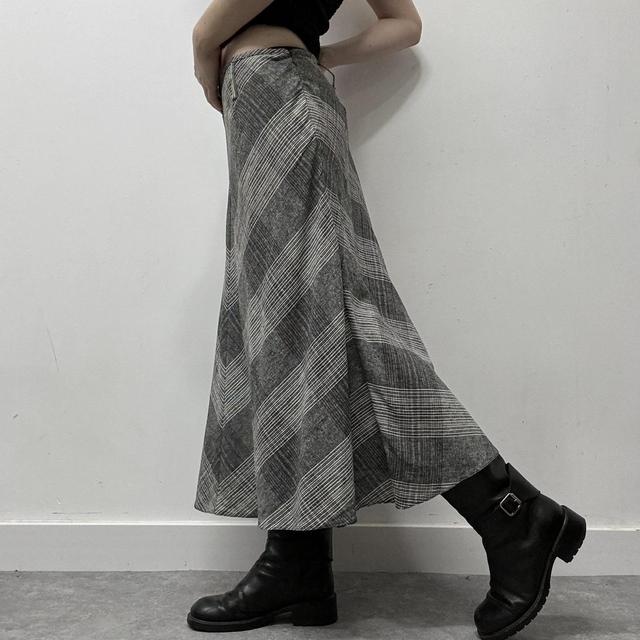 Checked gingham summer skirt