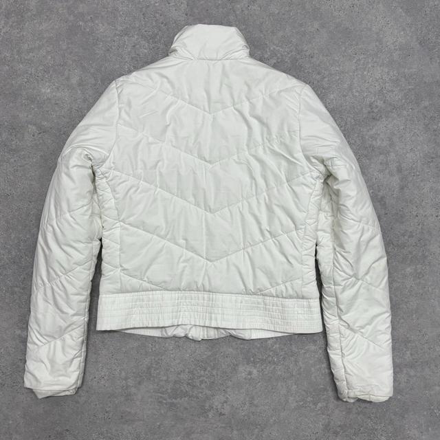 Y2k white adidas puffer jacket
