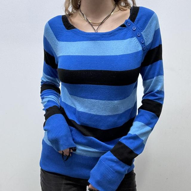 Vintage striped slouchy jumper