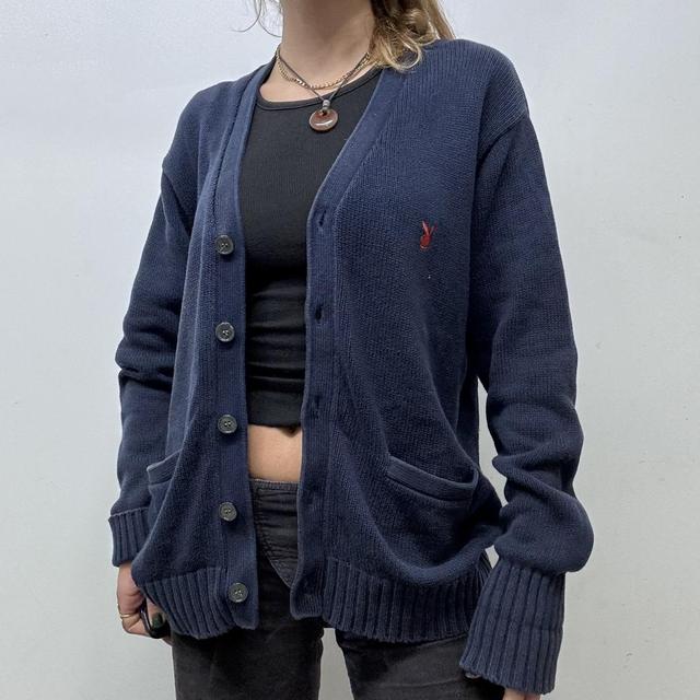 Slouchy oversized playboy cardigan