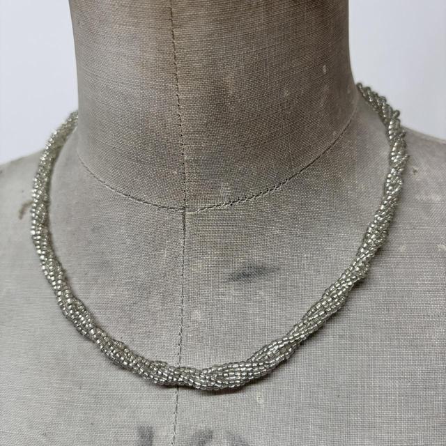 Beaded woven hippie necklace