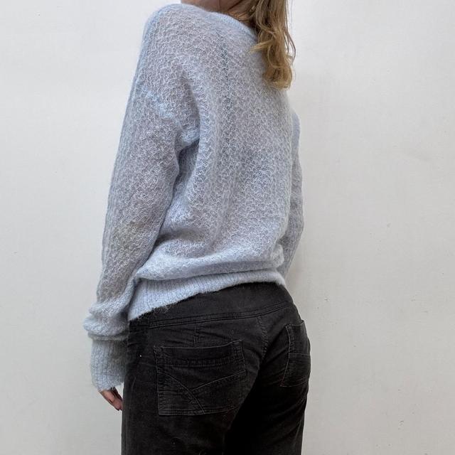 Sheer mohair knitted jumper
