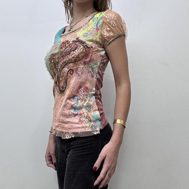 Paisley fairy embroidered tshirt