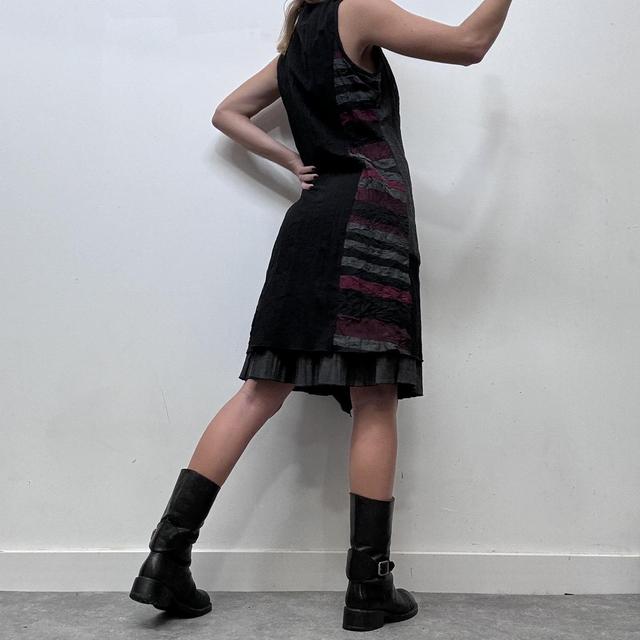 Patchwork grunge tech dress