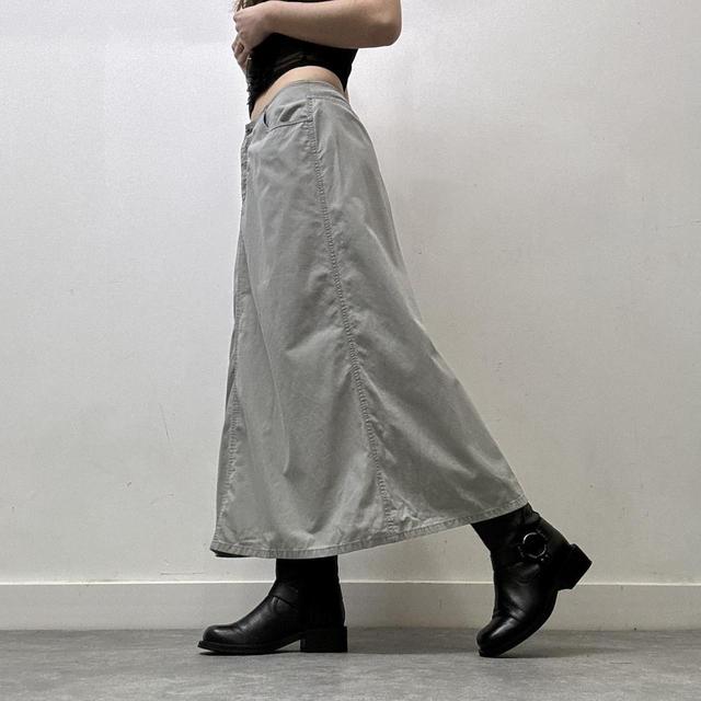 Khaki aline maxi skirt