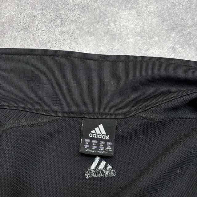 Black oversized adidas zip up jacket