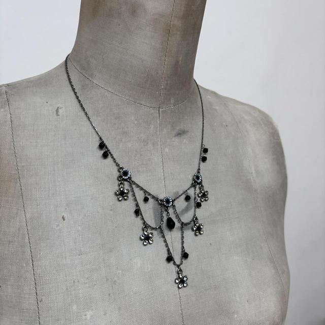 Gothic fairy flower necklace
