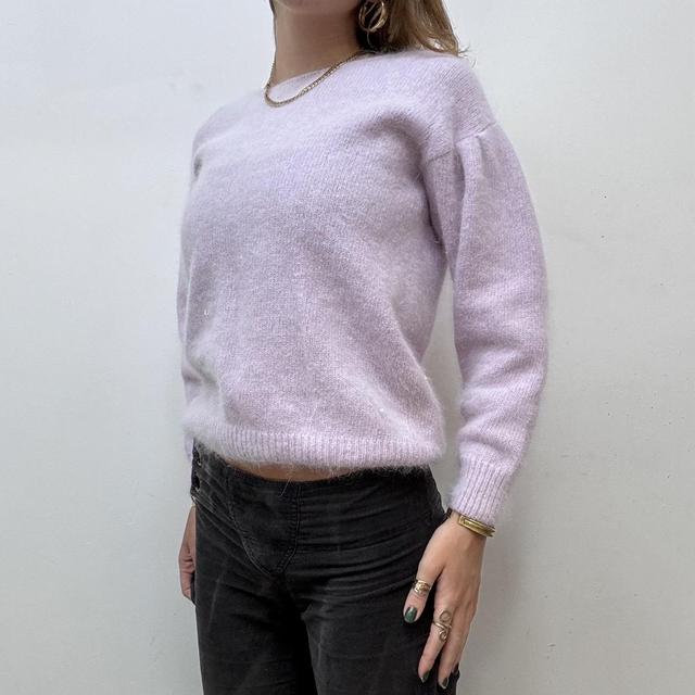 Pink wool mohair jumper