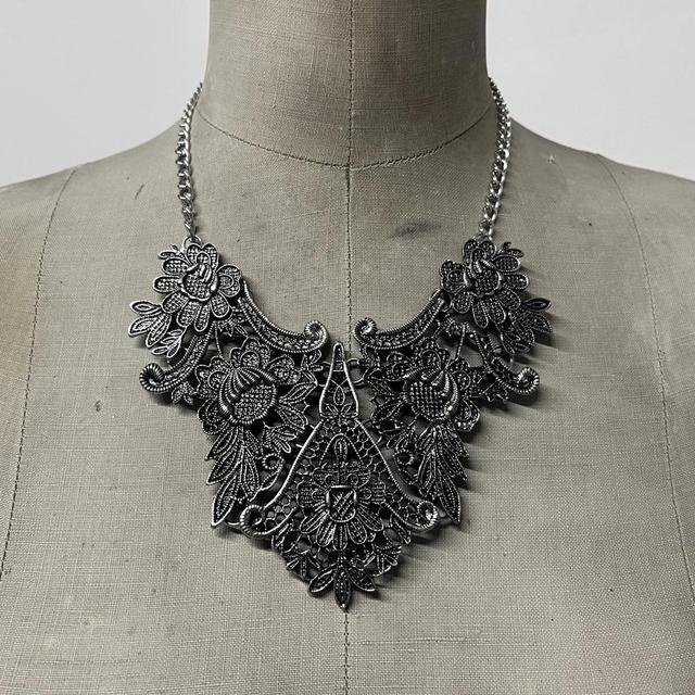 Gothic grunge metal necklace