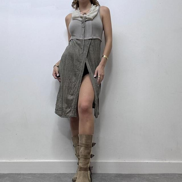 Layered grunge cargo dress