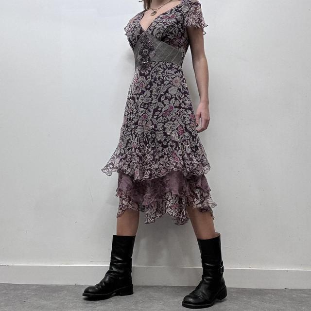 Silk ruffle twee dress