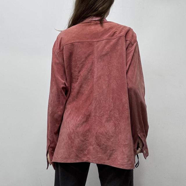 Pink suede jacket
