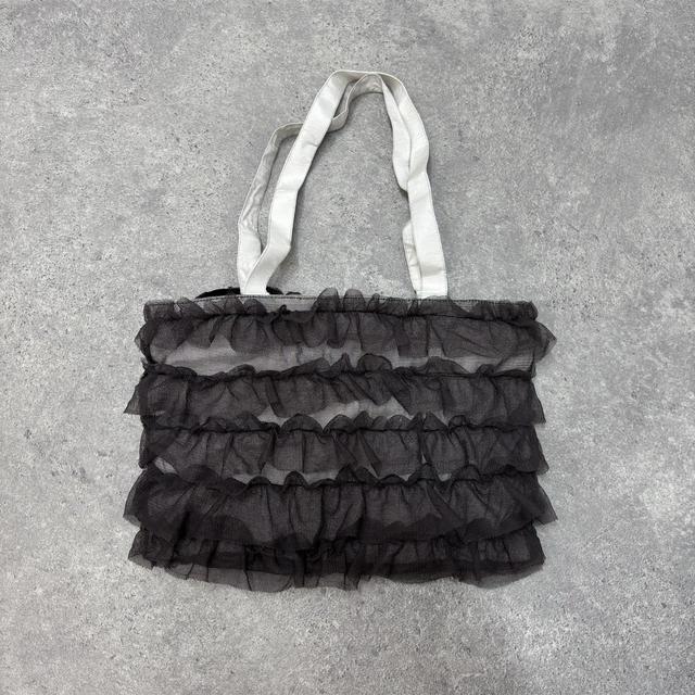 Ruffle coquette lace bag