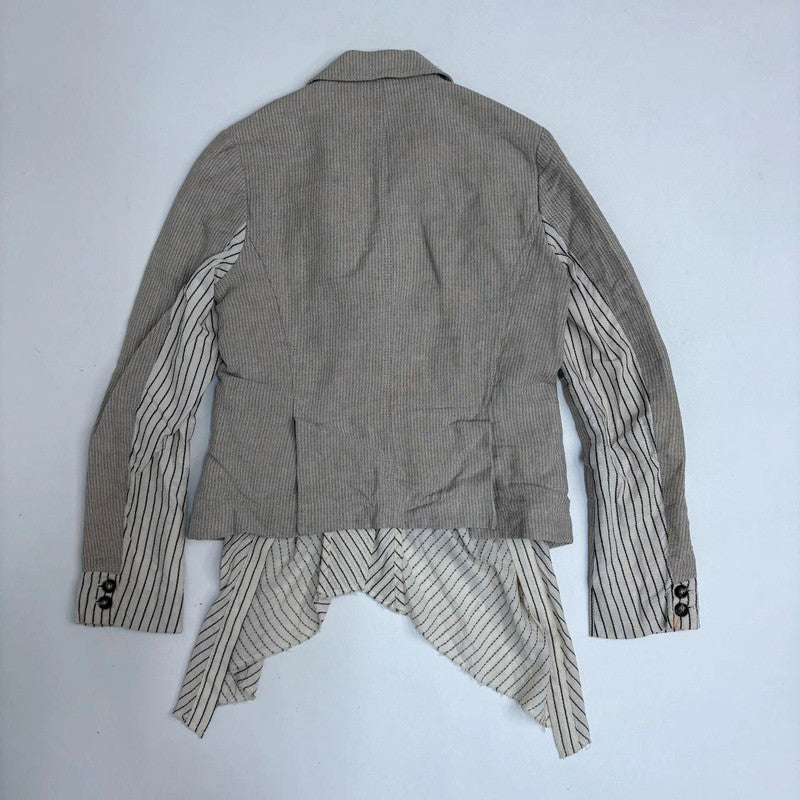 layered allsaints pinstripe shirt blouse