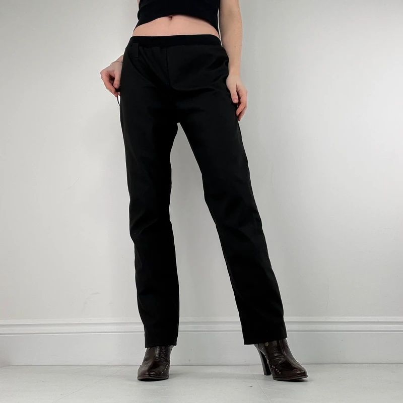 Black Cop Copine straight leg trousers