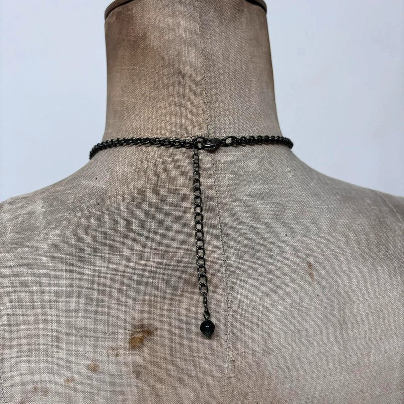 beaded charm necklace