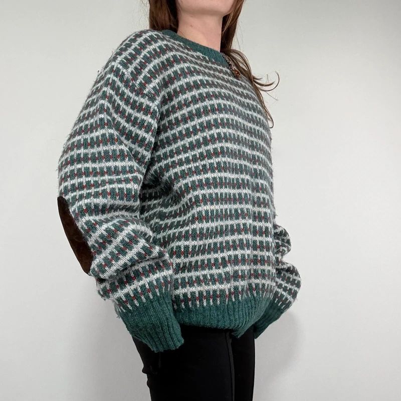 oversized knitted jumper
