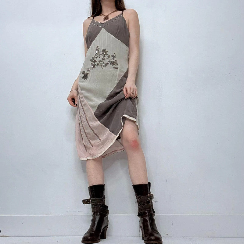 sheer silky fairy floral dress