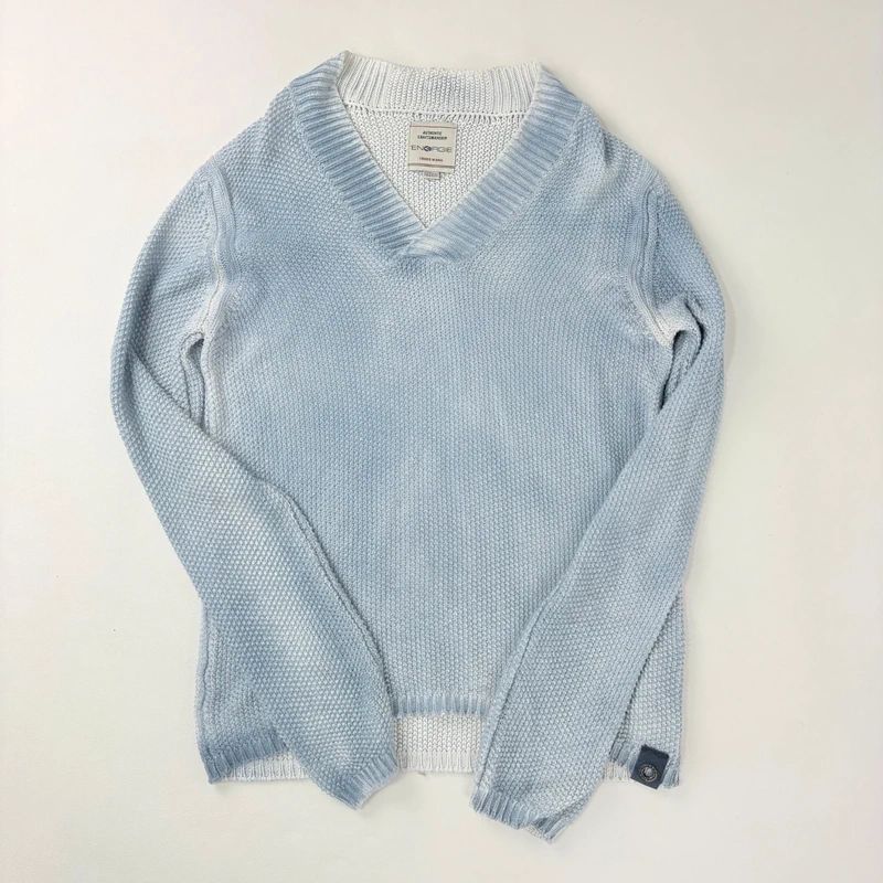 distressed chunky knit slouchy jumper