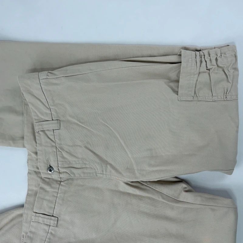 tan canvas wide leg spellout rip curl surfer pants