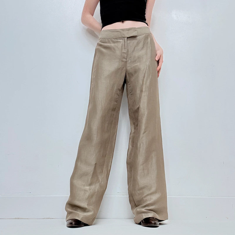 wide leg flared trousers