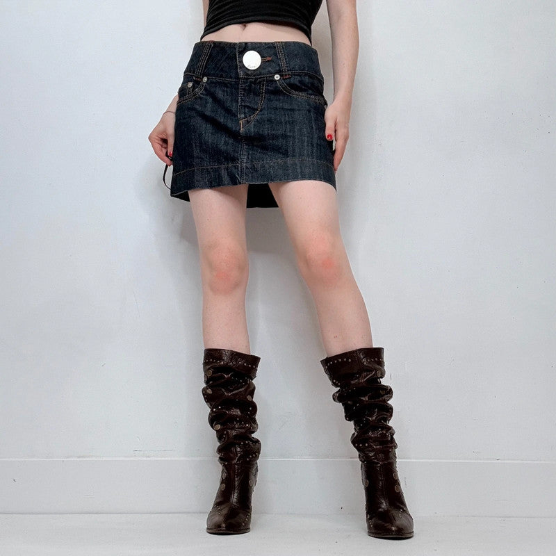dark denim Miss sixty engineered skirt
