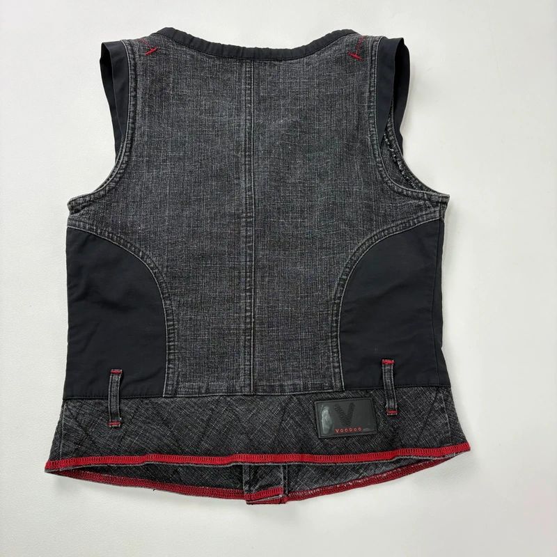 distressed structured utility vest