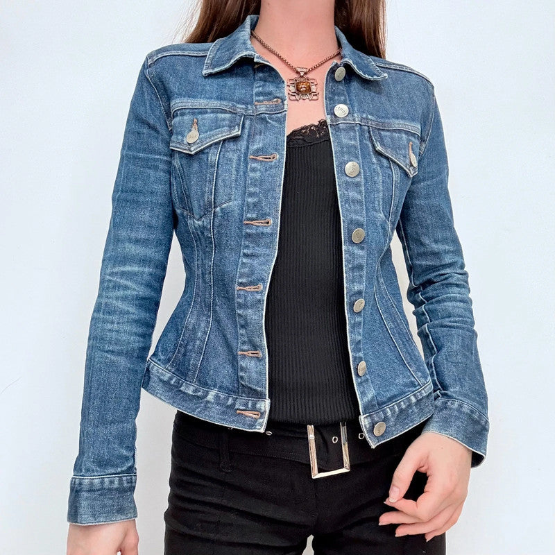 fitted french connection denim jacket