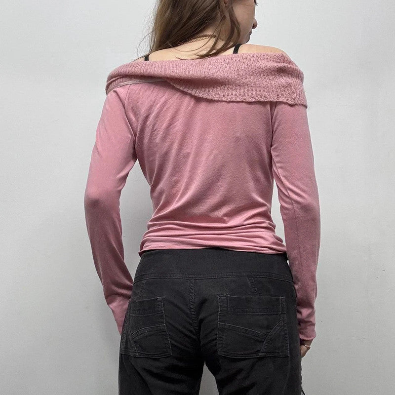 pink mohair slouchy t-shirt