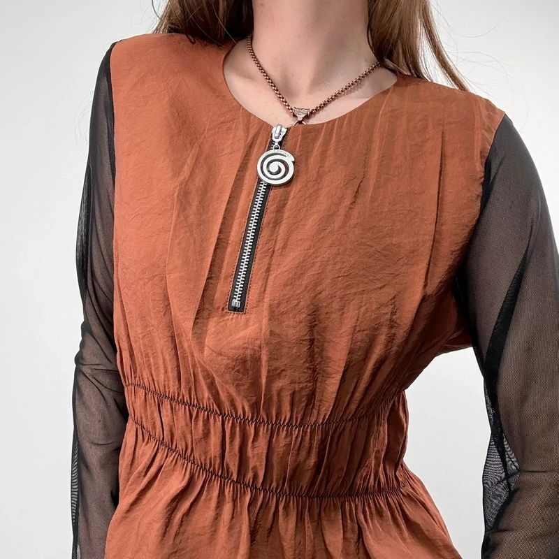 asymmetric flared Cop Copine shirt