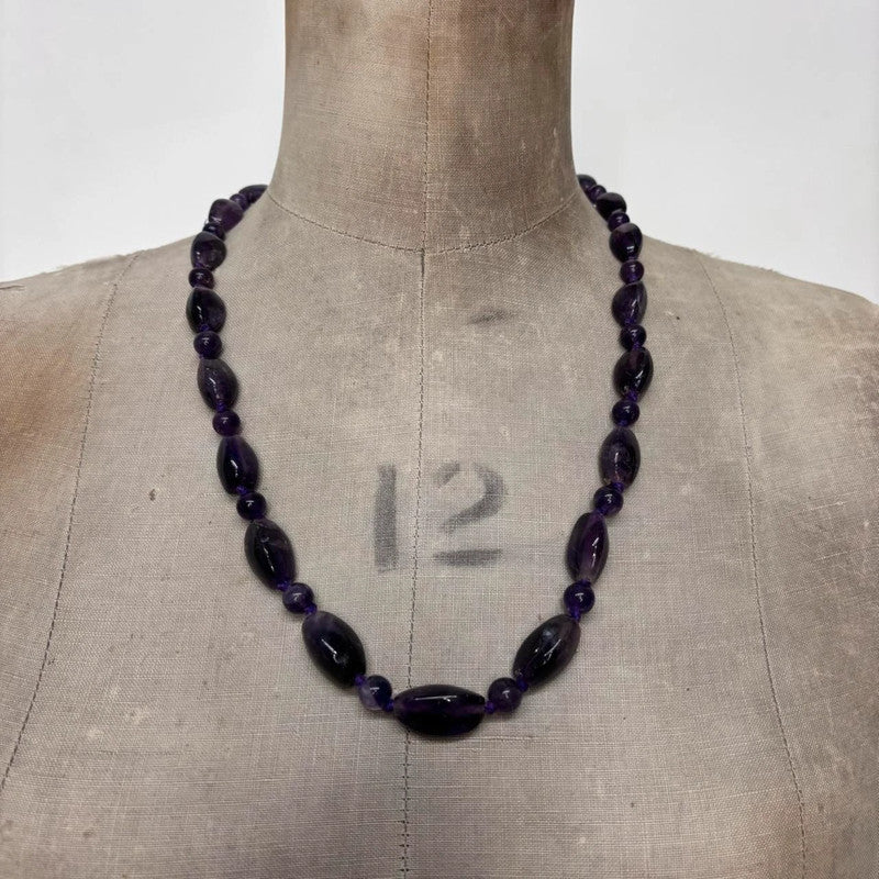 amythest crystal gem necklace
