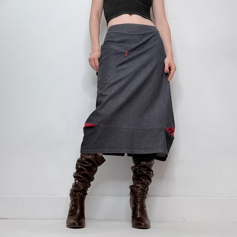 denim Cop Copine structured barrel skirt
