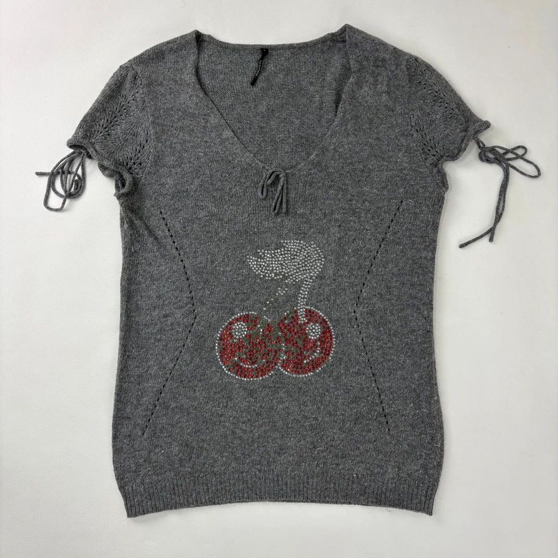 grey knitted slouchy jumper