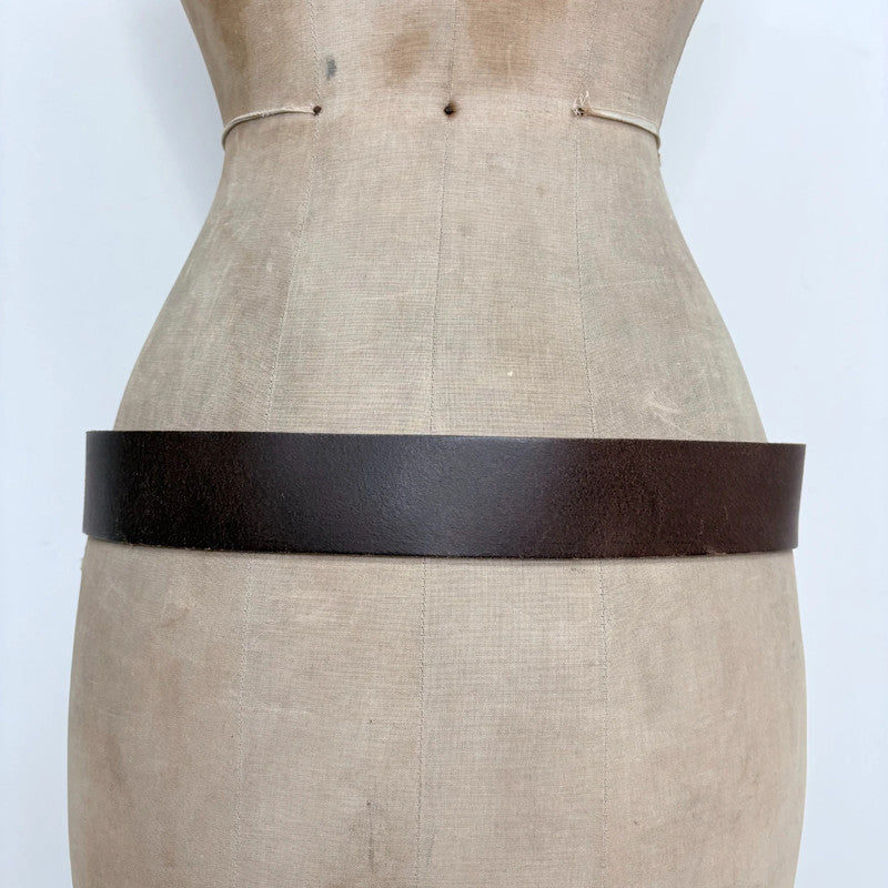 brown leather boho circle belt