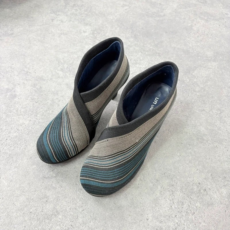 Striped heeled pumps