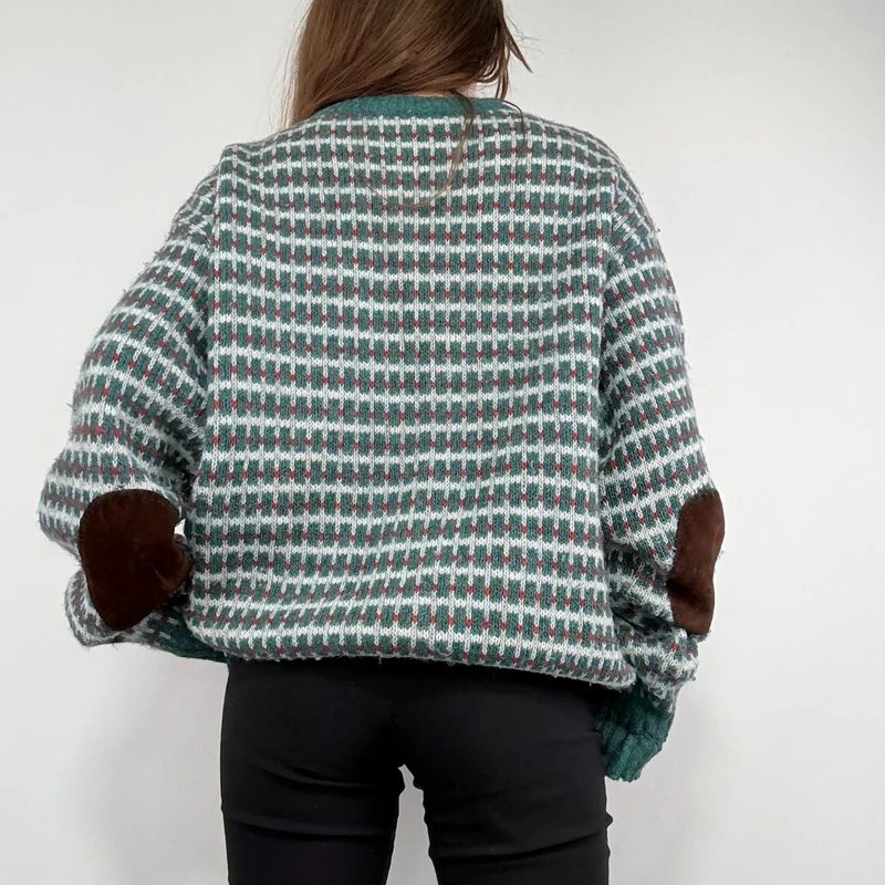 oversized knitted jumper