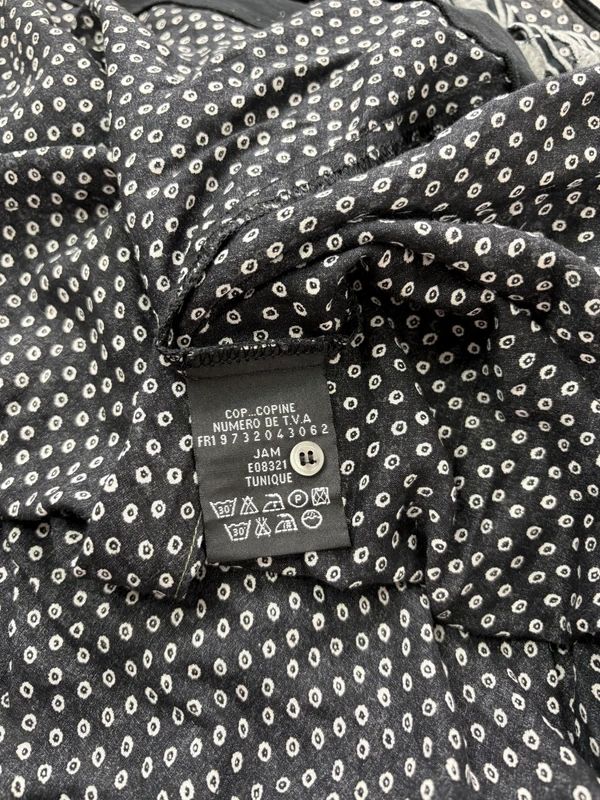 black polkadot Cop Copine midi dress