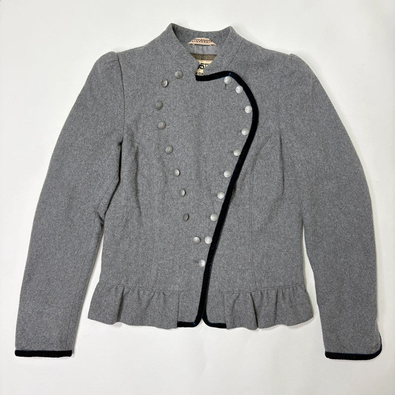 studded wool military napolionic jacket