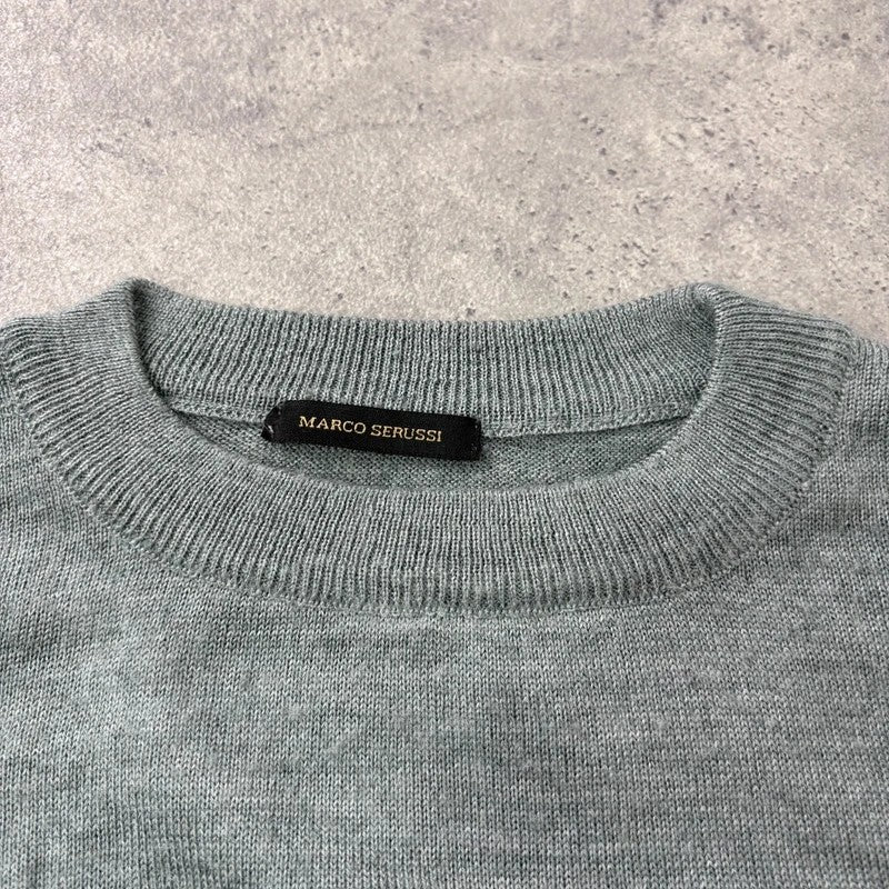 grey fine knit wool blend boxy batwing sweater knit