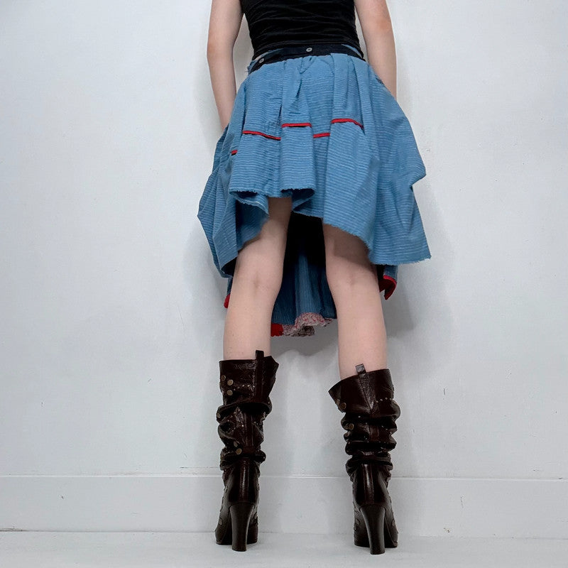 archival deconstructed Marithé + François Girbaud skirt