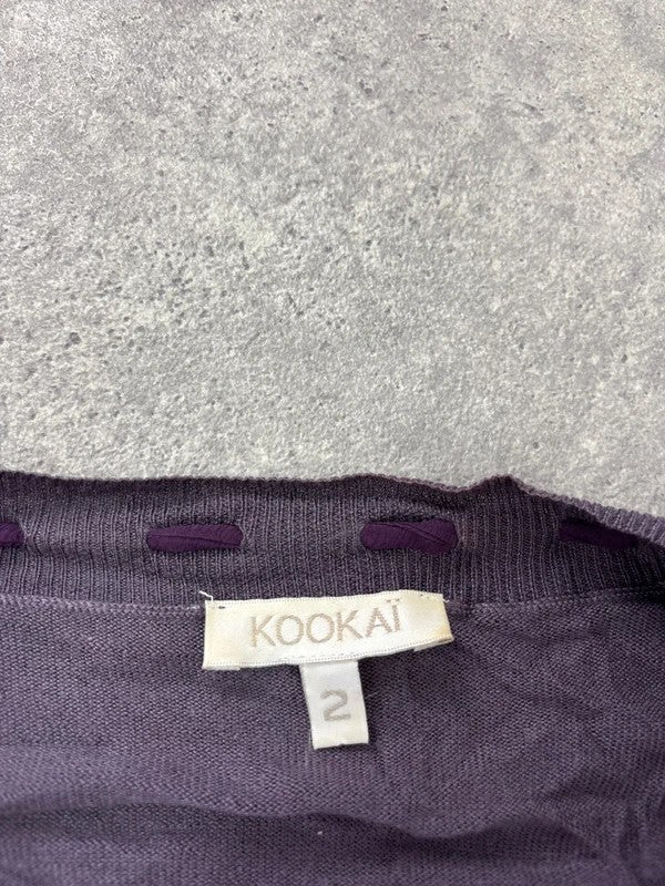 Lace purple kookai bolero cropped top