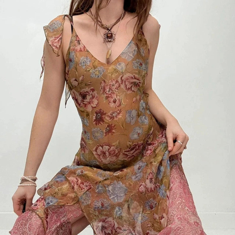 floral Rene derhy fairy paisley dress